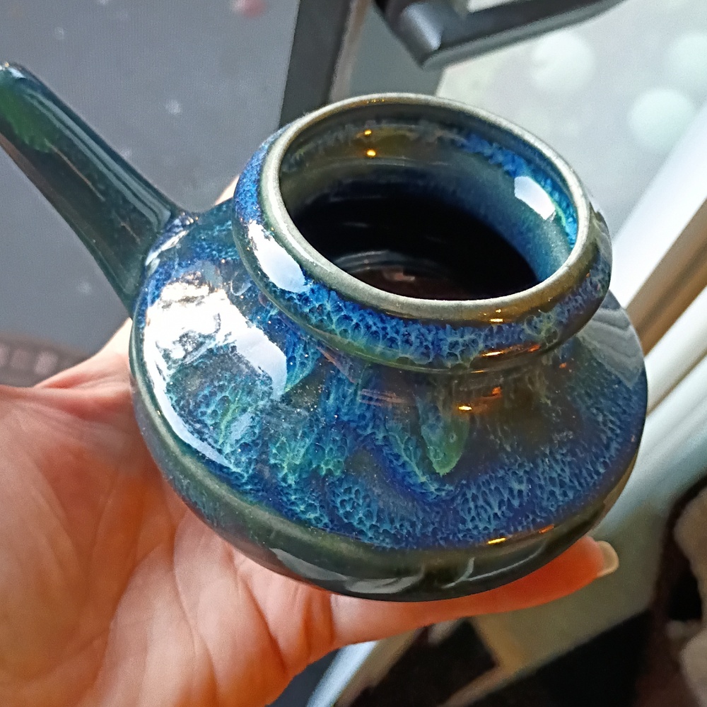 Baraka Neti Pot Kit - Snoring Saline Solution, Handcrafted Blue Ceramic Unit... - Picture 11 of 11